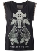 Philipp Plein Sleeveless Studded Vest - Lyst