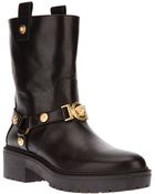 Versace Biker Boot - Lyst