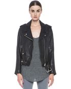Acne Studios Mape Leather Jacket - Lyst