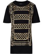 Balmain Short Sleeve Tshirt - Lyst