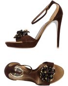 Rene Caovilla Platform Sandals - Lyst