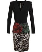 Roland Mouret Stretch Crepe Leopard Dress - Lyst