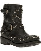 Ash Studded Biker Boot - Lyst
