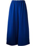 Daniela Gregis Cropped Wide Leg Trouser - Lyst
