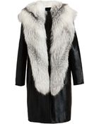 Revillon Fox Mink and Calf Hair Coat - Lyst