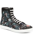 McQ by Alexander McQueen Floral-print Hightop Trainers - Lyst