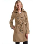 MICHAEL Michael Kors Double Breasted Trench Coat - Lyst