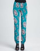 Nanette Lepore Printed Silk Pajama Pants - Lyst