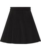 T By Alexander Wang Pleated Neoprene Skirt - Lyst