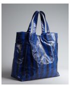 Beirn Cobalt Snake Skin Weekender Large Tote Bag - Lyst