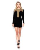 Donna Mizani Yoke Mesh Insert Dress - Lyst