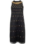 Temperley London Black Goldina Shift Dress - Lyst