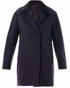 A.L.C. Shearling Collar Wool Coat - Lyst