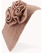 Forever 21 Girly Floral Knit Headband - Lyst