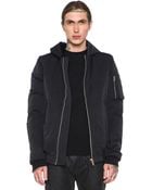 Rick Owens Flight Bomber Fur Hood Jacket - Lyst