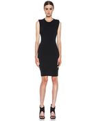 T By Alexander Wang Mohair Jersey Back Slit Drape Dress - Lyst