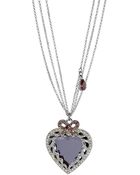 Betsey Johnson Iconic Heart Pendant Necklace - Lyst