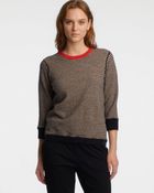 Halston Heritage Contrast Trim Crew Neck Sweater - Lyst