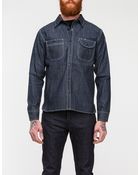 Rogue Territory Washed Grey Caste Work Shirt - Lyst