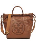Tory Burch Perforated Logo Bag - Lyst