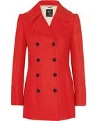 McQ by Alexander McQueen Doublebreasted Woolblend Coat - Lyst