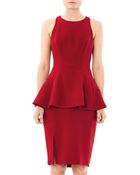 Prabal Gurung Peplum Crepe Dress - Lyst