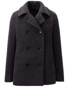 Uniqlo Wool Blended Pea Coat - Lyst