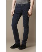 Burberry Steadman Indigo Slim Fit Jeans - Lyst
