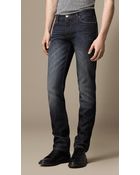Burberry Steadman Handsprayed Slim Fit Jeans - Lyst