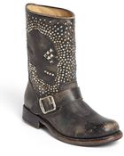 Frye Jenna Skull Stud Short Boot - Lyst