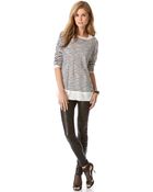 J Brand Nicola Leather Moto Pants - Lyst