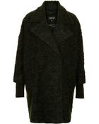 Topshop Slouchy Mohair Boyfriend Coat - Lyst