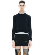 Acne Studios Lia Silk Navy - Lyst