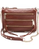 Rebecca Minkoff Mini 5 Zip Bag - Lyst
