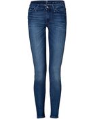 7 For All Mankind The Skinny Jeans in Dazing Indigo - Lyst