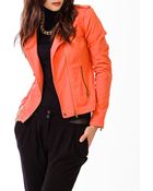 Forever 21 Life in Progress Zippered Twill Jacket - Lyst