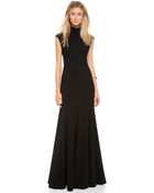 Gareth Pugh Cap Sleeve Long Gown - Lyst