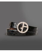 Giorgio Armani Belt in Croc Print Leather - Lyst