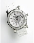 Juicy Couture Hrh Stainless Steel Jelly Strap Watch - Lyst