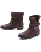 Steven By Steve Madden Traker Suede Flat Booties - Lyst