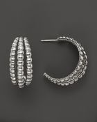 John Hardy Bedeg Silver J-Hoop Earrings - Lyst