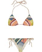 Missoni Patchwork Metallic Crochet-knit Triangle Bikini - Lyst