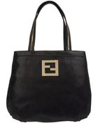 Fendi Medium Leather Bag - Lyst