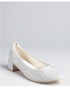 Repetto Heather Jersey Bow Detailed Block Heel Slippers - Lyst