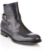 Ferragamo Plain Toe Ankle Wrap Belted Boot - Lyst