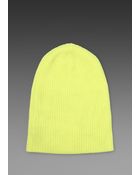 Autumn Cashmere Ribbed Bag Hat in Yellow - Lyst