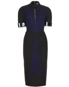 Victoria Beckham Wool And Silk-Blend Crepe Dress - Lyst