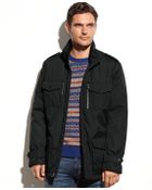 Michael Kors Chase Faux Leather Trim Field Coat - Lyst