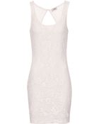 Pull&Bear Open Back Lace Dress - Lyst
