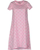 Rose' A Pois Short Dress - Lyst